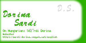 dorina sardi business card